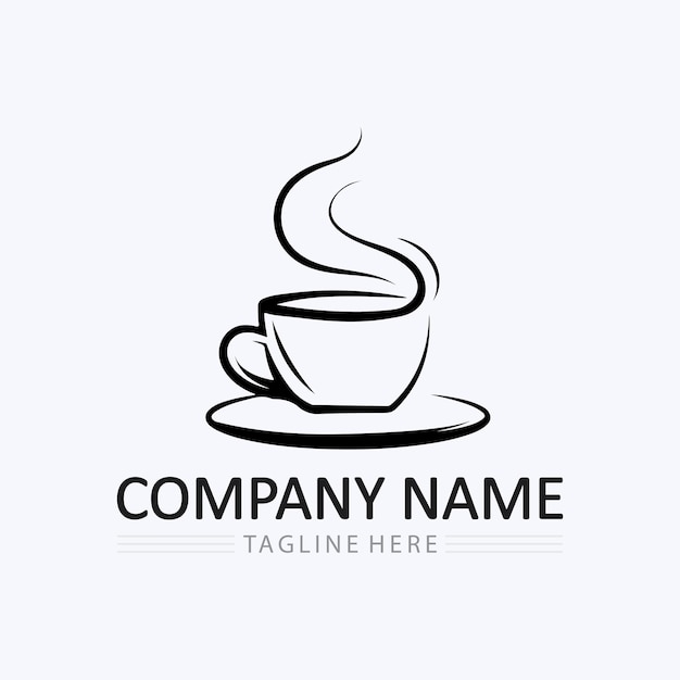 Coffee cup logo template