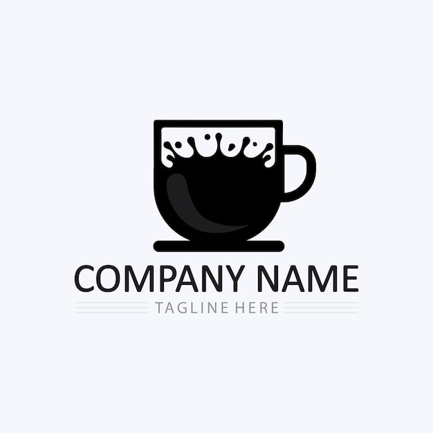 Vector coffee cup logo template