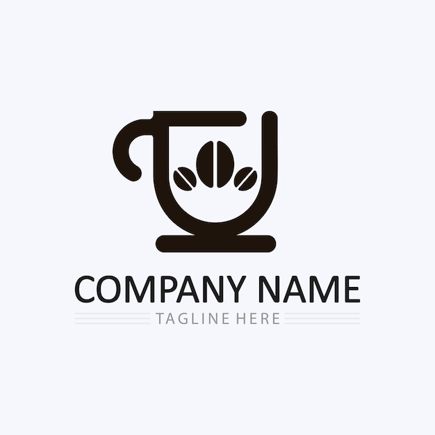 Vector coffee cup logo template