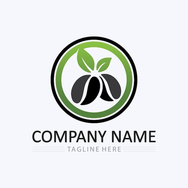 Coffee cup logo template