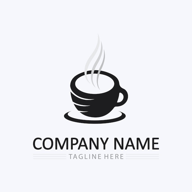 Coffee cup logo template