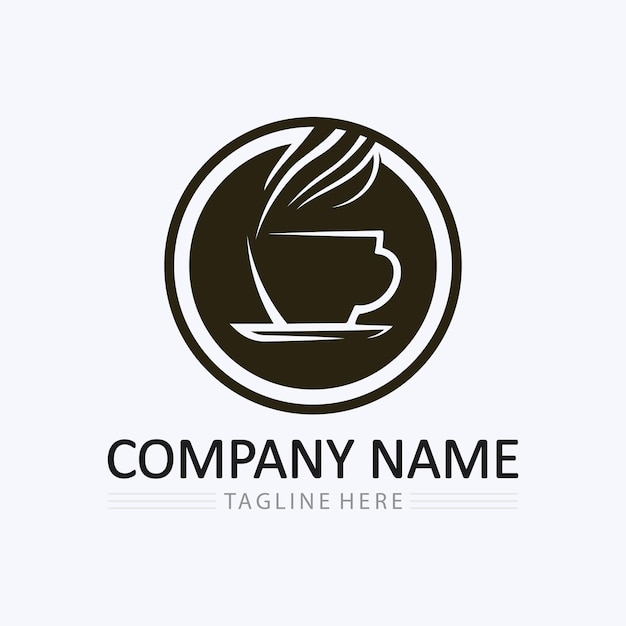 Vector coffee cup logo template