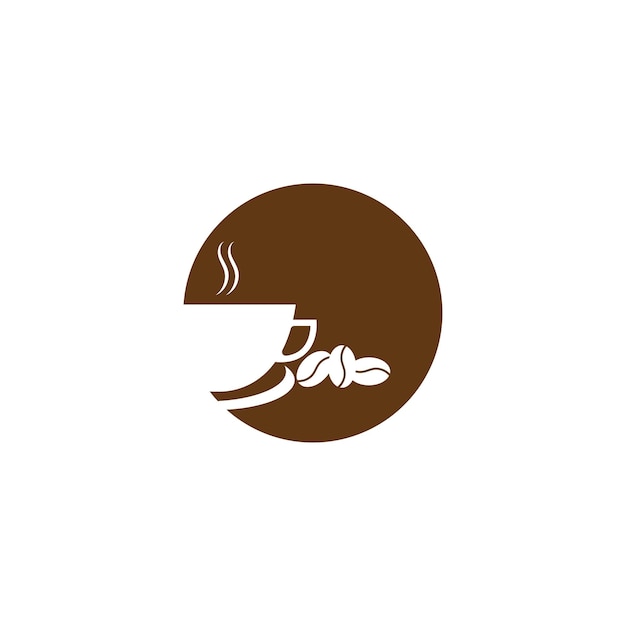 Tazza di caffè logo template