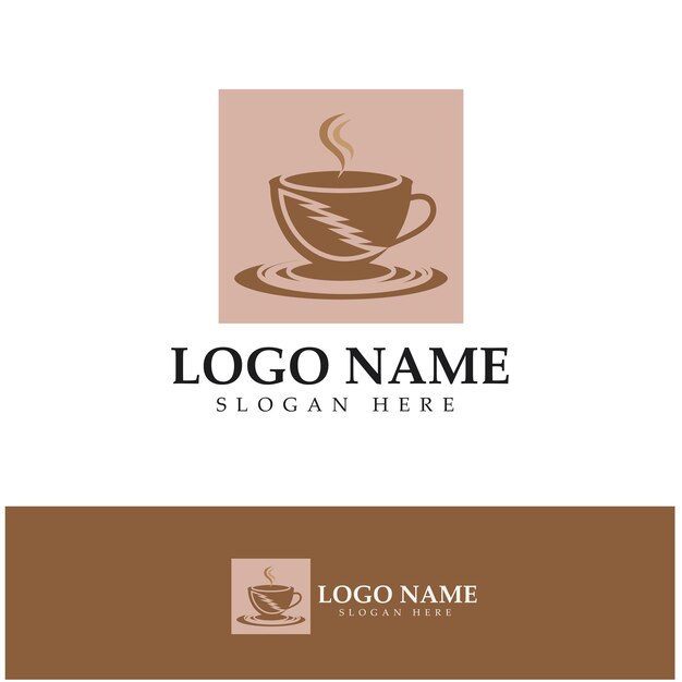 Coffee cup Logo Template