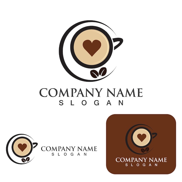 coffee cup logo template