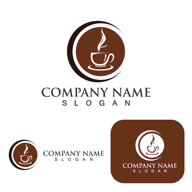 Coffee cup logo template