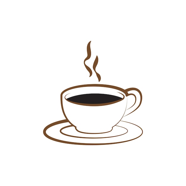 Disegno vettoriale del logo della tazza di caffè