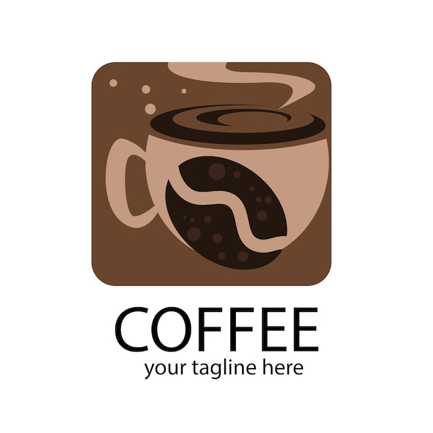 Coffee cup logo vector illustration