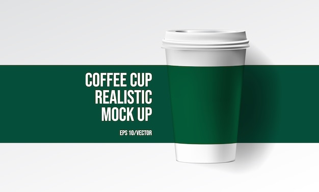 Coffee cup realistic mock up