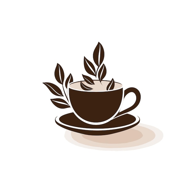 Coffee cup vector logo designPremium coffee shop logo Cafe mug icon