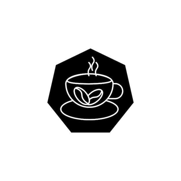 Icona del tipo di vettore della tazza di caffè