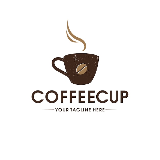 Coffee Cup Vintage Logo Template