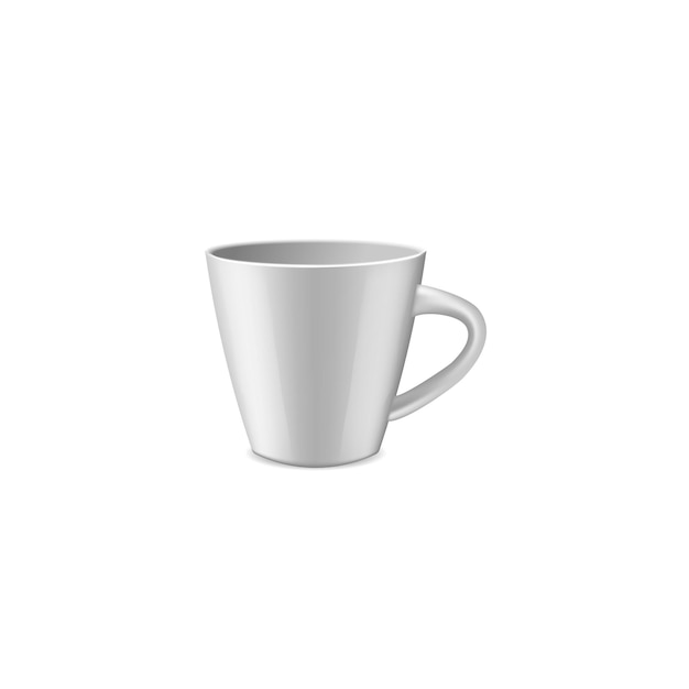 Coffee cups mock up ceramic d mug template vector blankn teacups set