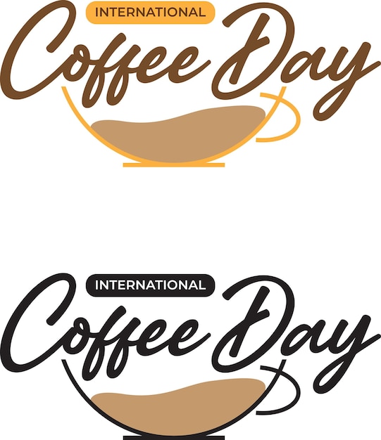 Logotipo del giorno del caffè