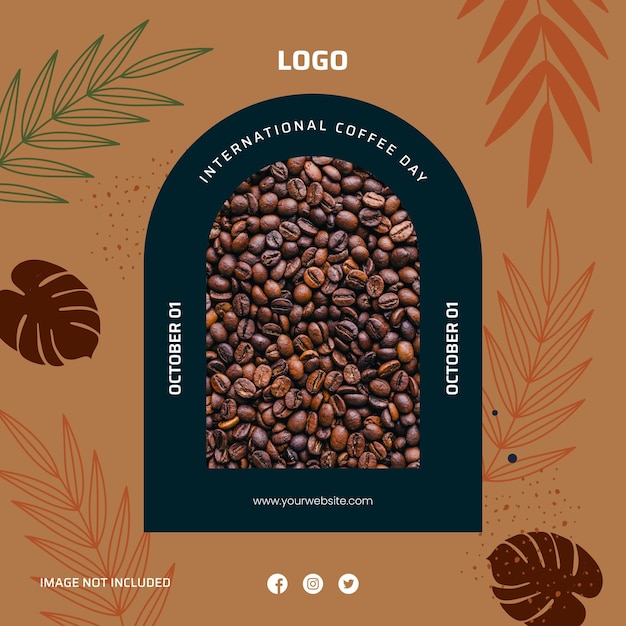 Coffee day social media post template