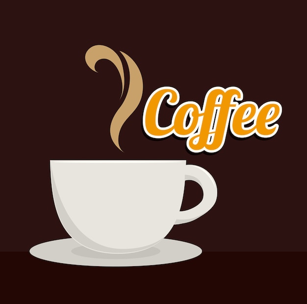 コーヒーのデザイン、ベクトル図。
