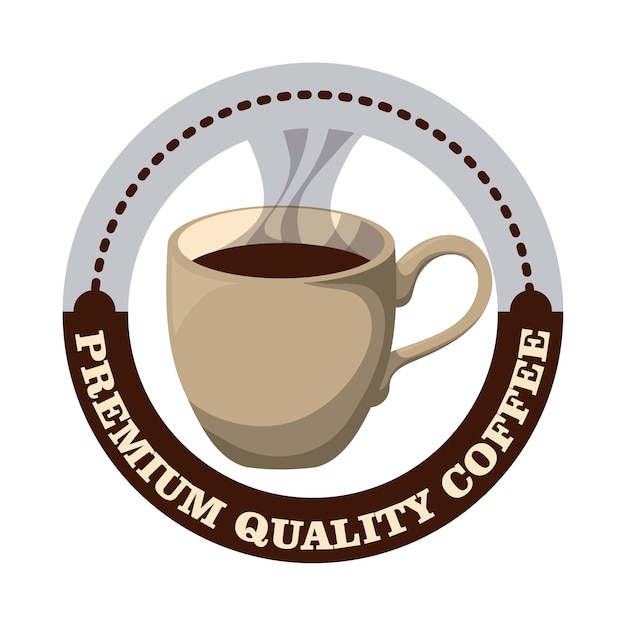 coffee design over white background vector illustration