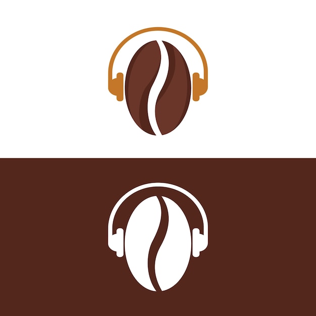 Coffee DJ logo concept