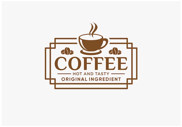 Coffee emblem, badge, stamp logo design inspirations