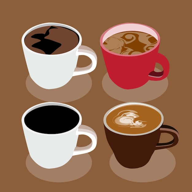 COFFEE in flat design