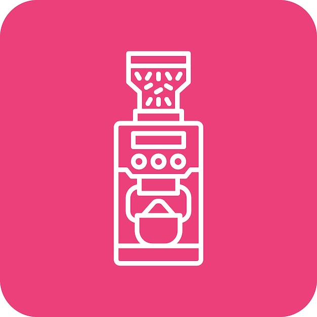 コーヒー磨き機のアイコン