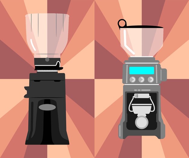 Vector coffee grinder