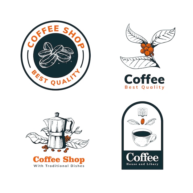 コーヒー手描きロゴ