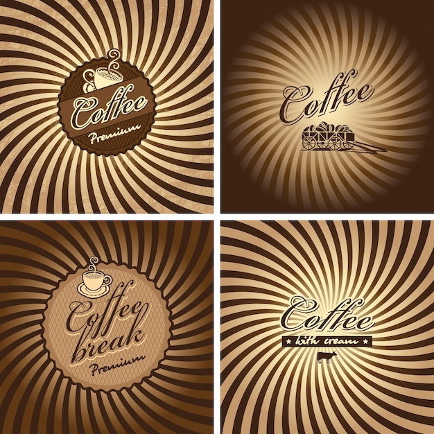 coffee house banner set