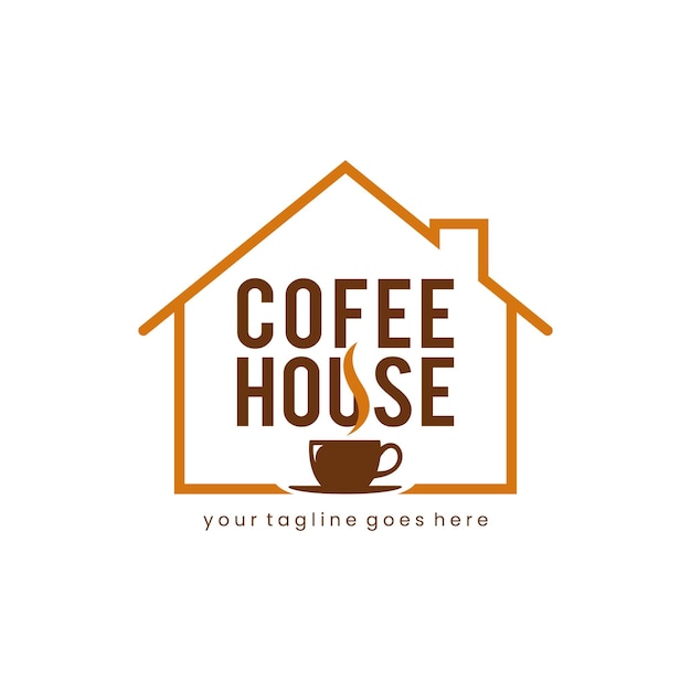 coffee house logo design vector eps 10