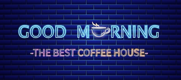 Coffee house neon sign