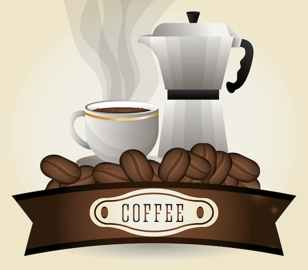 Vettore design icona del caffè