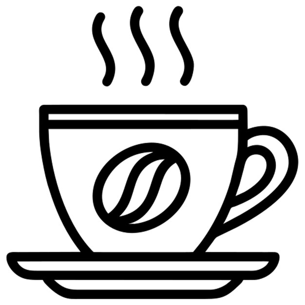 coffee icon outline