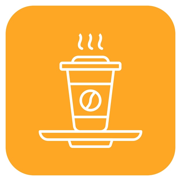 Vector coffee icon vector image can be used for office
