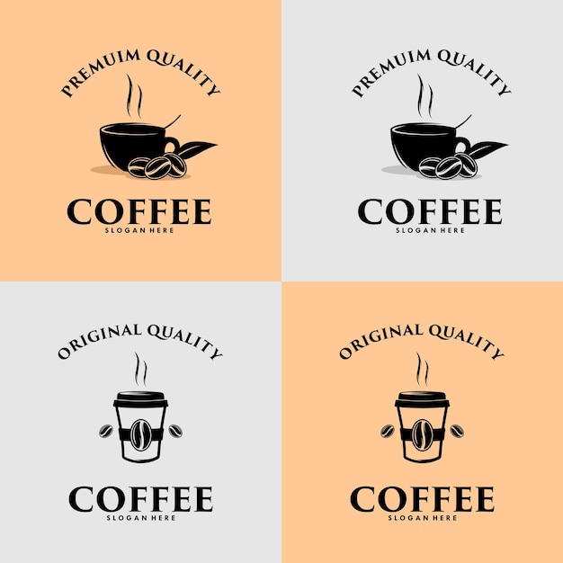 Coffee illustration design elements vintage vector