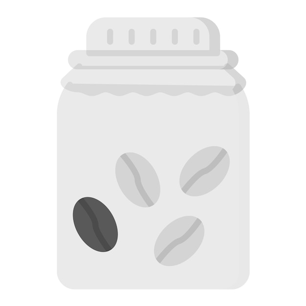 ベクトル コーヒー瓶のアイコンベクトル画像は飲み物に使用できます