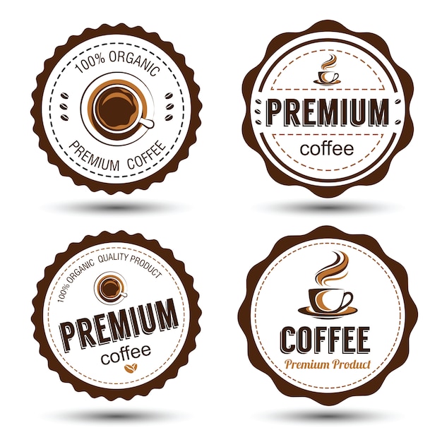 Vector coffee label