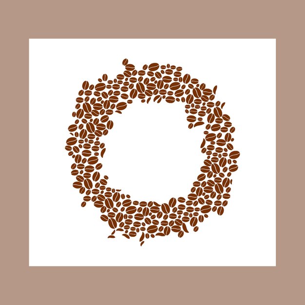 Vettore logo del caffè bens nel design dell'illustrazione