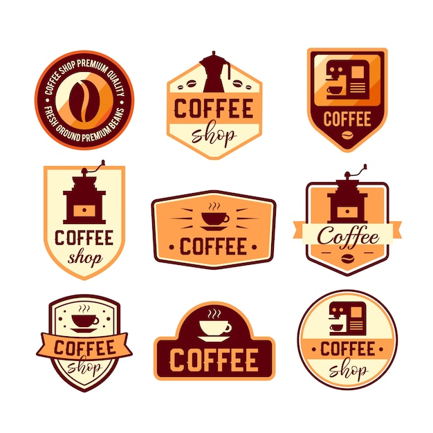 Coffee logo collection