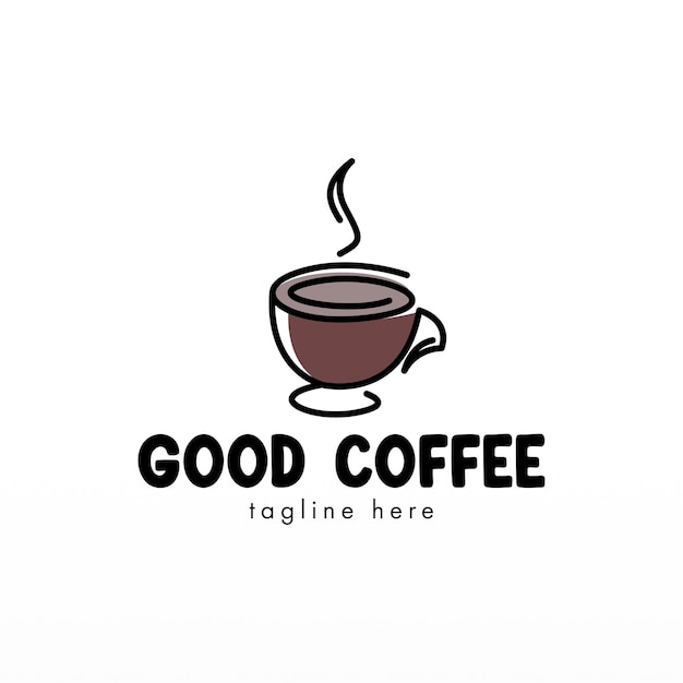 Coffee logo design concept Coffee drink logo template Coffee shop logo template