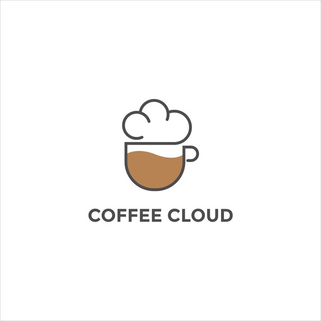 coffee logo design illustration simple