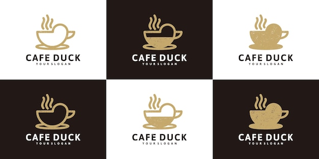 Ispirazione per il design del logo del caffè, logo per caffè, caffè e altro