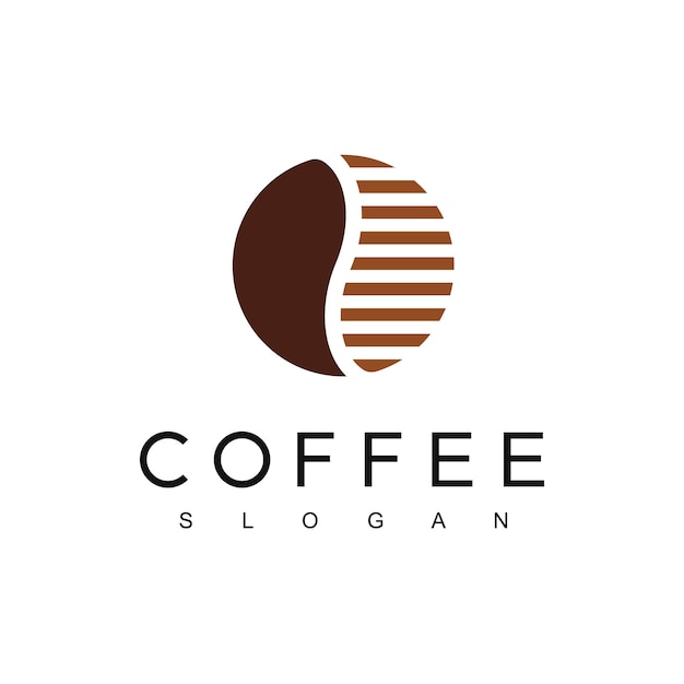 Coffee logo design template with vintage concept style for coffee shop and cafe business