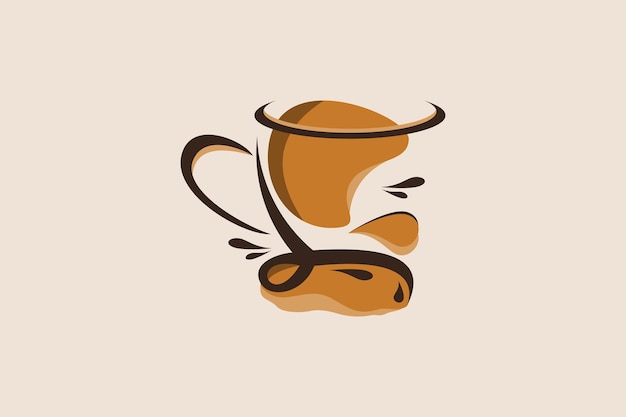 coffee logo design vector illustraton