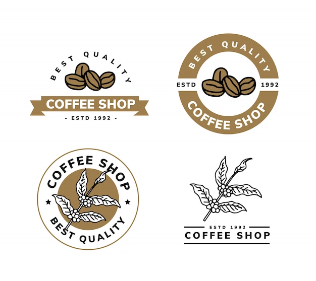 Vector coffee logo design