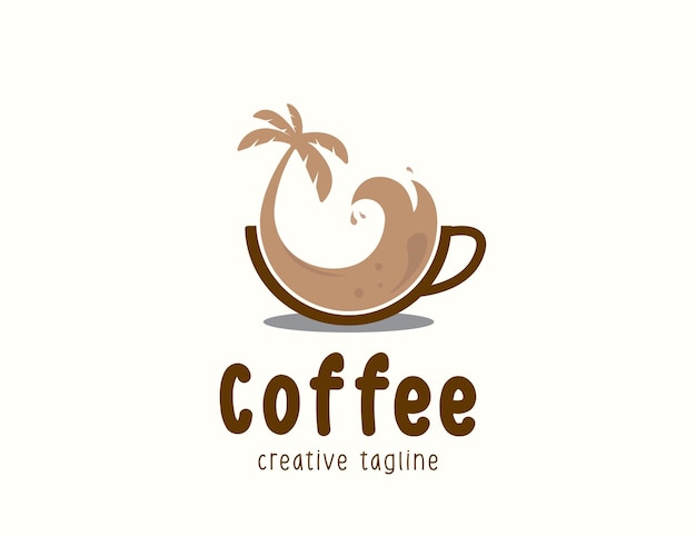 Vector coffee logo design