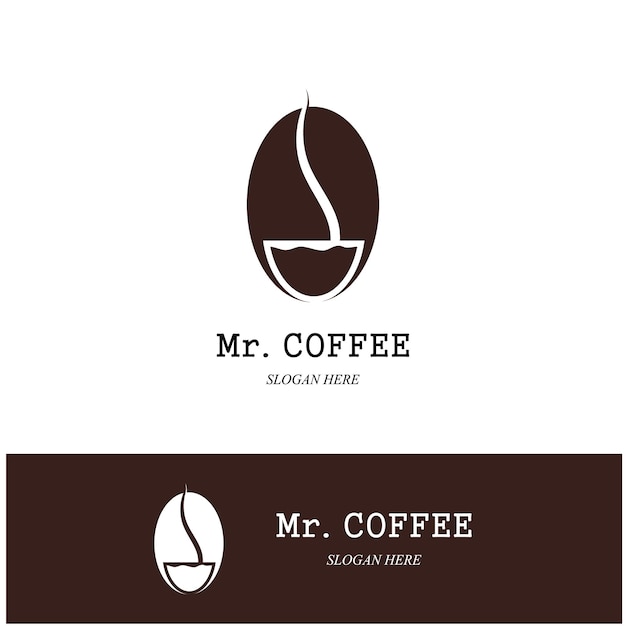 coffee logo and symbol vector icon illustration template