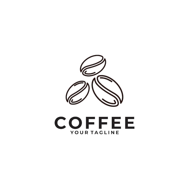 コーヒーのロゴのベクトルのデザインテンプレート