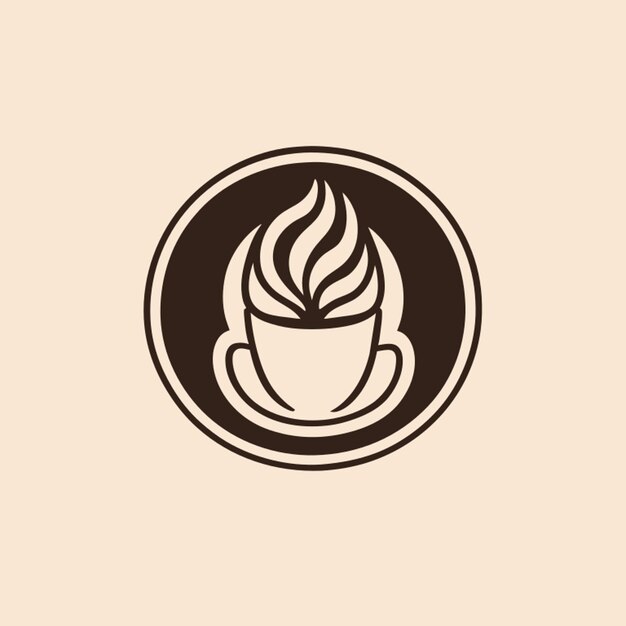 Vector coffee logo vector illustration line art