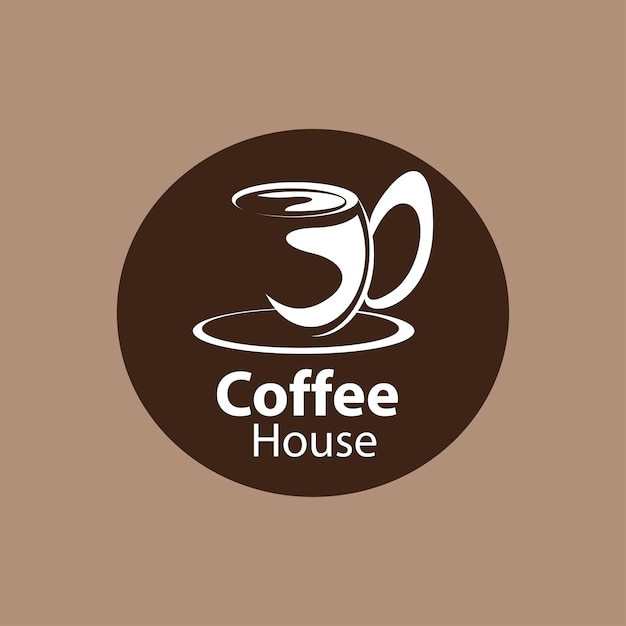 coffee logo with dominant brown color