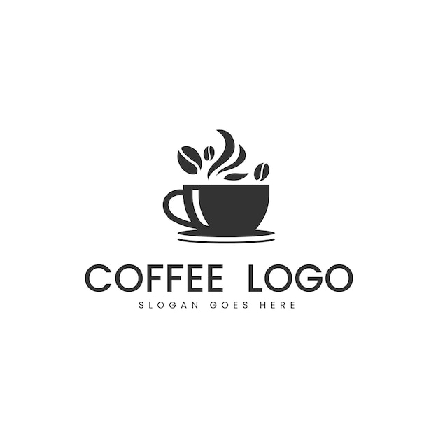 Caffè vettoriale modificabile logo